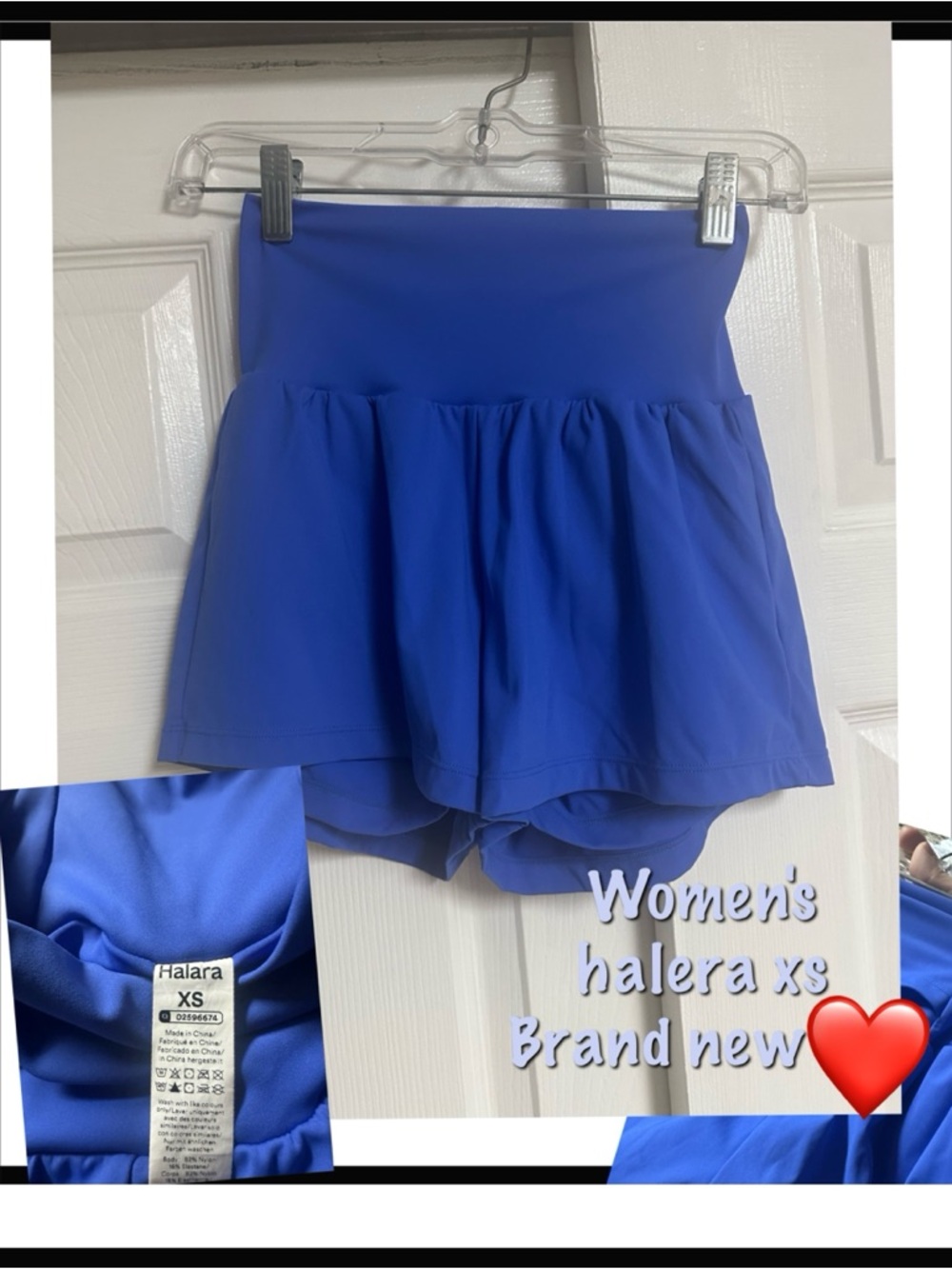 HALARA Royal Blue Athletic Skort Shorts